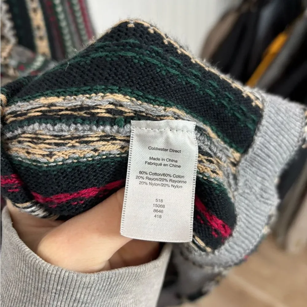 Coldwater Creek granola Long line duster knit cardigan